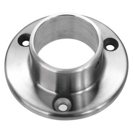 LAVI INDUSTRIES Wall Flange, SS, 1-1/16" H, 3" L 49-510/1H