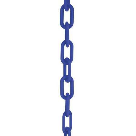 ZORO SELECT Plastic Chain, 2", 100 ft. L, Blue 51006-100