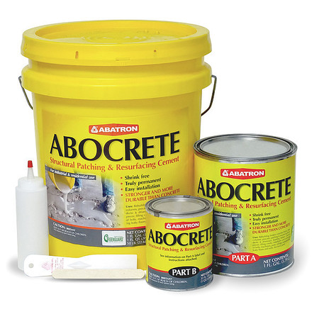 ABATRON Epoxy Adhesive, Abocrete Series, Gray, 40 lb, Pail, 4:01 Mix Ratio, 5 hr Functional Cure ACKR Light Gray