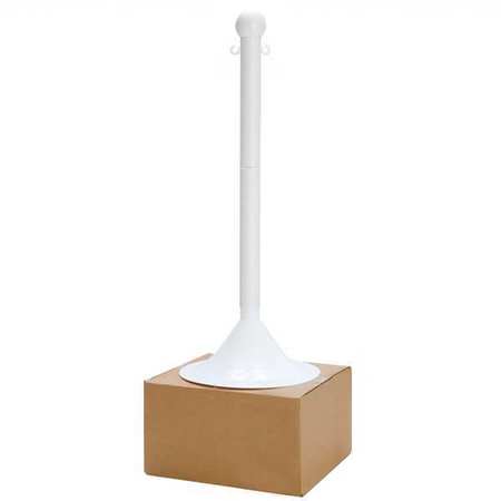 ZORO SELECT Stanchion, Post Dia. 2", White 93501