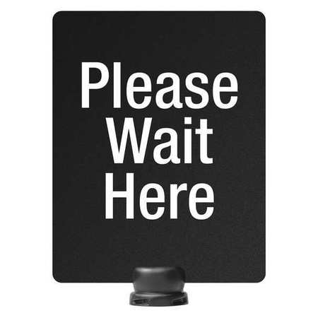 LAVI INDUSTRIES Sintra Sign, Message Please Wait Here, 80-1131TV/P4S 80-1131TV/P4S