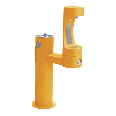 ELKAY Outdoor, Yellow, Yes ADA, Bottle Fill Station, 2-Lvl Ped, Yllw 4420BF1LFRKYLW