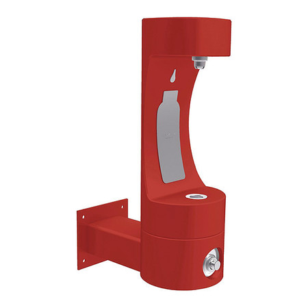 ELKAY Outdoor, Red, Yes ADA, Bottle Fill Station, Wall Mount, Red 4405BFFRKRED