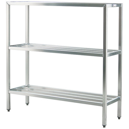 NEW AGE All-Welded Aluminum Shelving, 60x20 52928