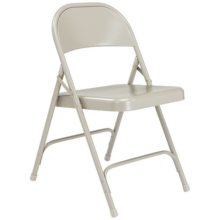 National Public Seating Folding Chair, Steel, Gray, PK4 52