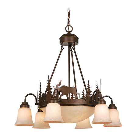 VAXCEL Yellowstone 9L Chandelier Bronze CH55606BBZ