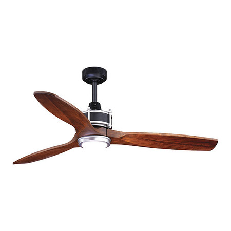 VAXCEL Curtiss 52" Ceiling Fan Black/Silver F0057