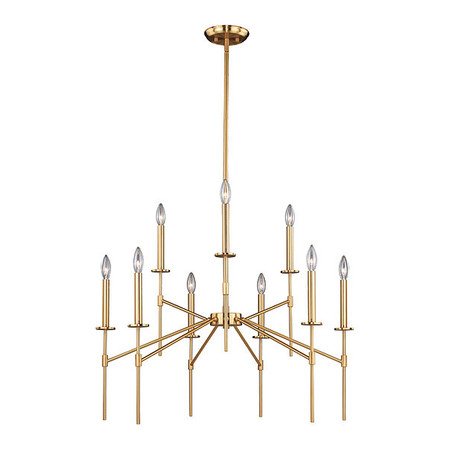 VAXCEL Kedzie 9L Chandelier Brass H0180