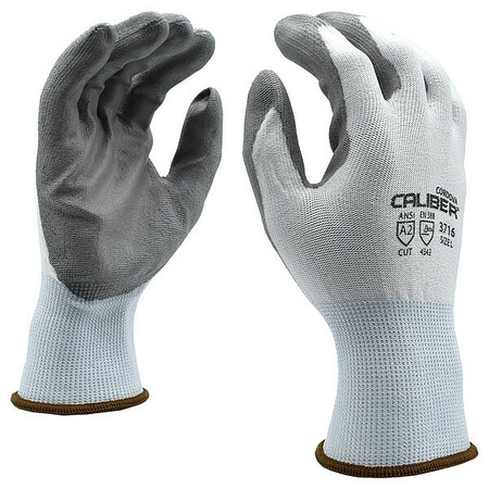 Cordova Cut Resistant Coated Gloves, A2 Cut Level, Polyurethane, M, 1 PR 3716M
