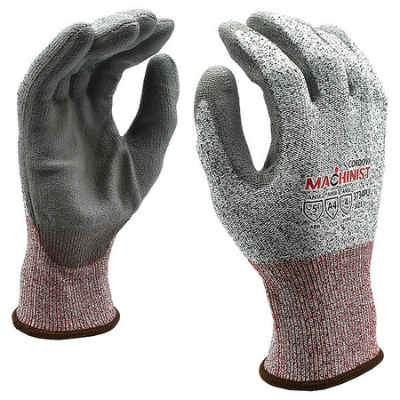 CORDOVA Cut Resistant Coated Gloves, A4 Cut Level, Polyurethane, XL, 1 PR 3734PUXL