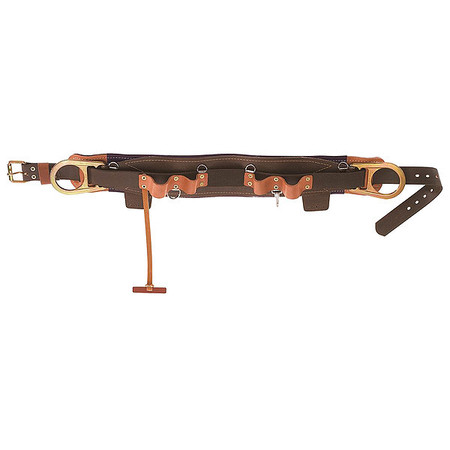 Klein Tools Lineman Belt, Includes Padding: No 2 D-Rings, Size D24 5268N-24D