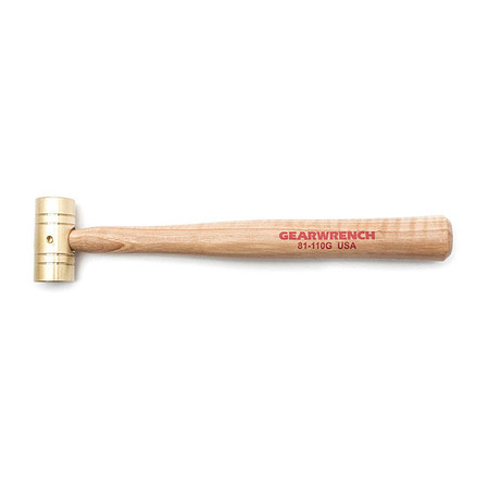 GEARWRENCH 8 oz. Brass Hammer with Hickory Handle 81-110G