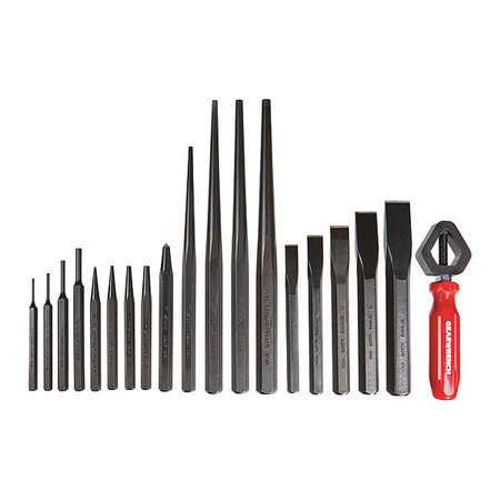 Gearwrench 19 Pc. Punch and Chisel Set 70-567G