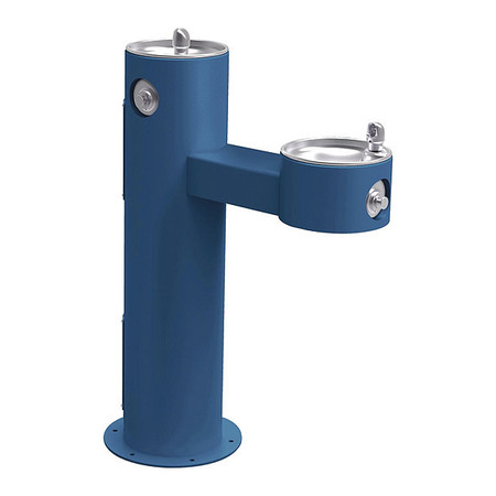 ELKAY Floor Mount/Freestanding, Yes ADA, 2 Level Drinking Fountain 4420FRKBLU