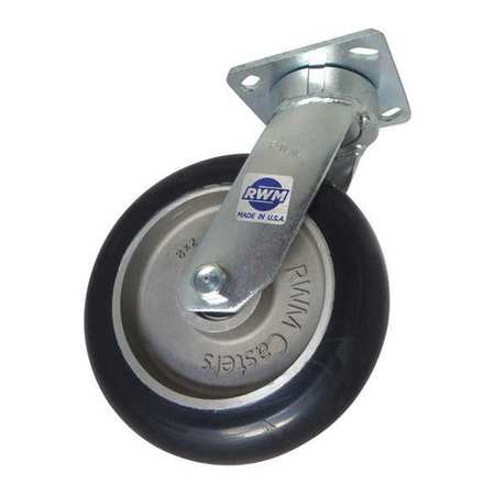 RWM Swivel, w/8x2" Urethane on Aluminum Wheel 65-UAB-0820-S-3.2