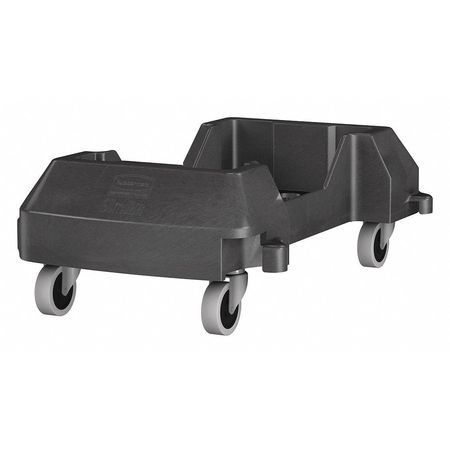RUBBERMAID COMMERCIAL Container Dolly, 200 lb. Load Cap., Black 1980602