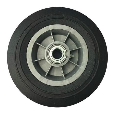 ZORO SELECT Solid Wheel, Ribbed, 2" W, Ball Bearings 53CM87