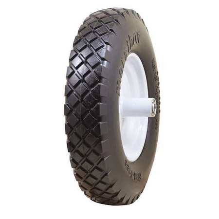 ZORO SELECT Solid Wheel, Knobby, 375 lb. Load Rating 53CM70