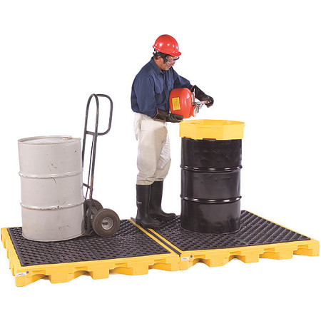ULTRATECH Drum Spill Containment Pallet, 52" L 1074I