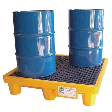 ULTRATECH Drum Spill Containment Pallet, 53" L 1001