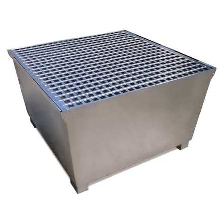 ULTRATECH IBC Spill Containment Pallet, 370 gal Spill Capacity, 4 Drum, 5650 lb., Steel 1184