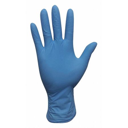 CONDOR Disposable Gloves, 4.5 mil Palm, Nitrile, Powdered, XL, 100 PK, Blue 53CV55