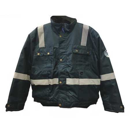 POLAR PLUS Insulated Reflective Blue Nylon Jacket  size XL 34020R-XL
