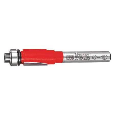 FREUD Flush Trim Router Bit, 1/2" Cutting L 42-102