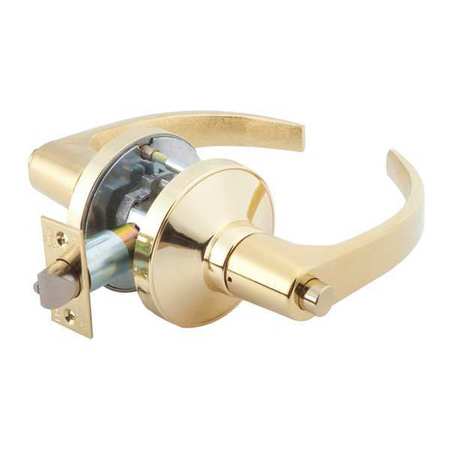 ZORO SELECT Door Lever Lockset, BSN Curved Style GP 176  BSN 605 234 ASA