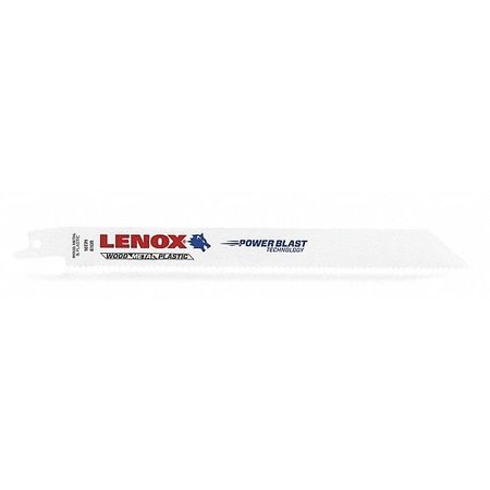 LENOX 9-3/8" L x 10 TPI General Purpose Cutting Steel Reciprocating Saw Blade, 50 PK 22753OSB810R