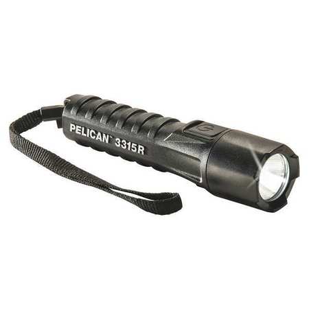 Pelican Black Rechargeable Led 132 lm 3315R