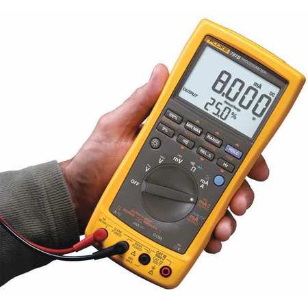 Fluke Digital Multimeter, 1,000 Max. AC Volts, 1,000 Max. DC Volts, 1 mA Max. AC Amps, 600 Max. DC Amps FLUKE-787B/WWG