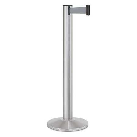 LAVI INDUSTRIES Barrier Post, Steel, Satin 50-3100A/SA/GY