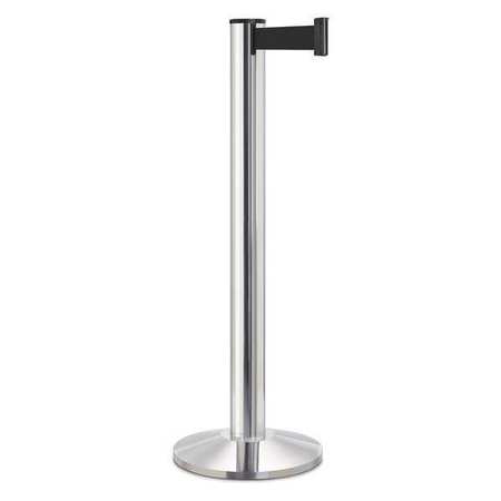 LAVI INDUSTRIES Barrier Post, Steel, Chrome 50-3100A/CL/BK