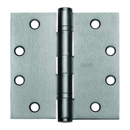 STANLEY SECURITY 1-3/4" W x Satin Stainless Steel Door and Butt Hinge FBB191NRP 4 5X4 5 32D  STS