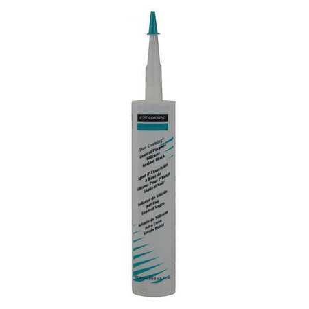 Dow Sealant, 10.3 oz, Cartridge, Black, Silicone Elastomer Base 4045022