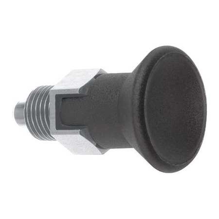 KIPP Indexing Plunger, Short, Size: 2, D1= 1/2-13, D=6, Style C, Lockout Type WO Locknut, SS K0631.17206A5