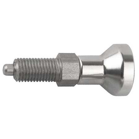 KIPP Indexing Plunger, All SS, Size: 3 D1= M16X1, 5, D=8, Style A Non-Lockout WO Locknut, Pin Hard K0632.001308