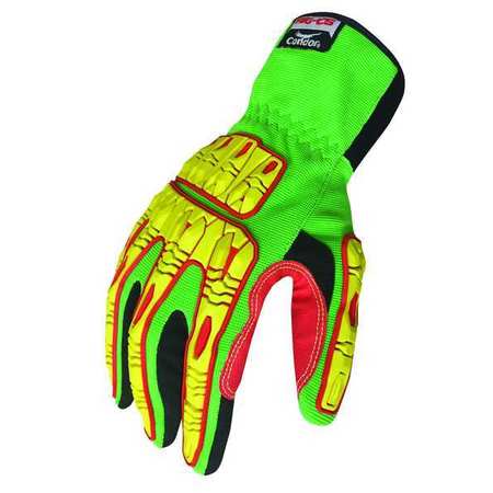 CONDOR Impact Gloves, Size L, Green, PR 53GN06
