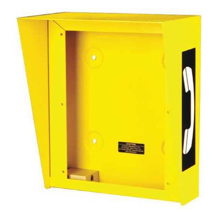 Hubbell Gai-Tronics Weatherproof Phone Enclosure, Yellow, 12"H 236-001YL