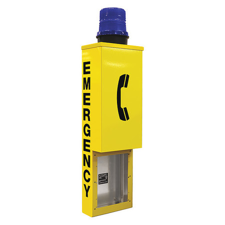 HUBBELL GAI-TRONICS Emergency Phone Tower, Yellow, Wall Mount 240WM-001