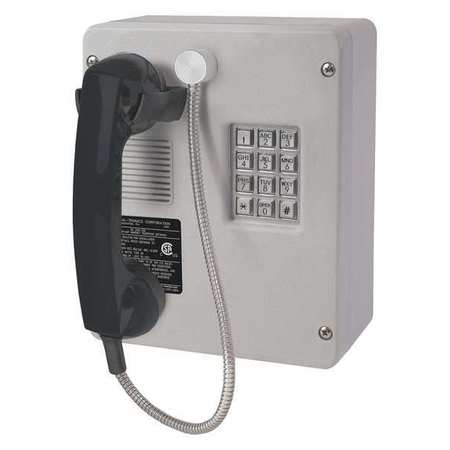 HUBBELL GAI-TRONICS Telephone, Analog, Gray, Surface Mount 246-001AC