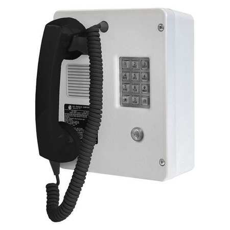 HUBBELL GAI-TRONICS Telephone, Analog, Gray, Surface Mount 246-005