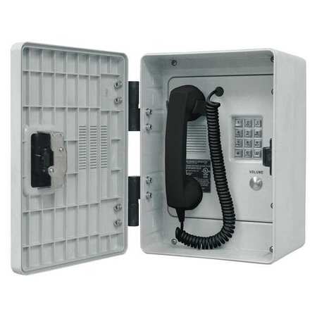 HUBBELL GAI-TRONICS Telephone, Analog, Gray, Surface Mount 256-005