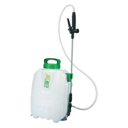 Flowzone 2-1/2 gal. Backpack Sprayer, Polyethylene Tank, Cone Spray Pattern, 60 in Hose Length FZSAAG-2