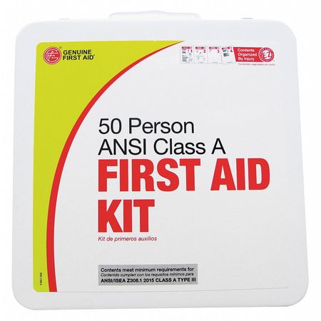 ZORO SELECT First Aid kit, Metal, 50 Person 9999-2175