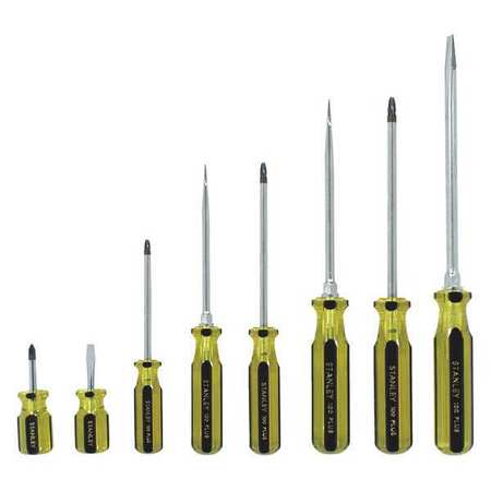 Stanley Screwdriver Set, 8 pcs, Acetate Handle 66-158-A