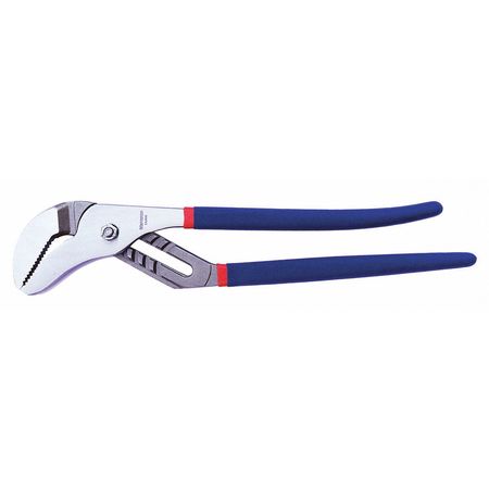 Westward 16 in Curved Jaw Tongue and Groove Plier, Serrated 53JX06