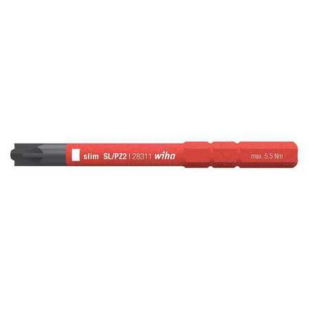 Wiha Screwdriver Blade, 15/64" Hex Shank Size 28321