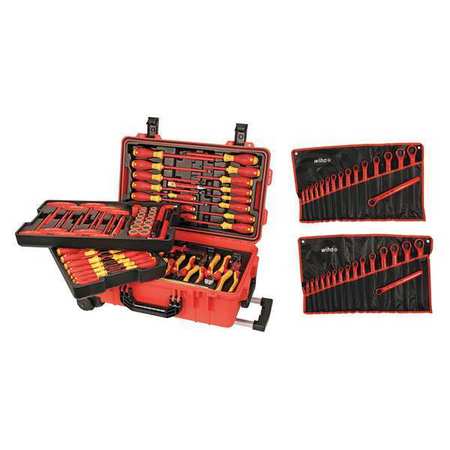 Powerbuilt 50 Piece Master VDE Electrical Tool Set with Case - 240259